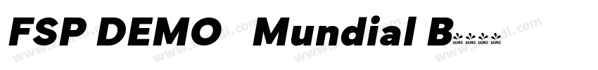 FSP DEMO   Mundial B字体转换
